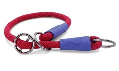morso half slip halsband hond regular rope gerecycled red velvet rood-1