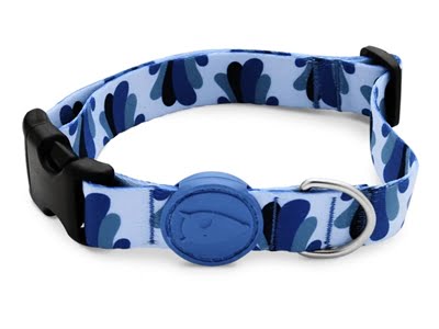 morso halsband hond gerecycled splash blauw-1