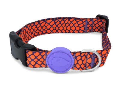 morso halsband hond gerecycled urban lizard rood-1